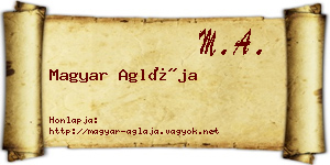 Magyar Aglája névjegykártya