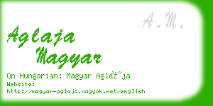 aglaja magyar business card